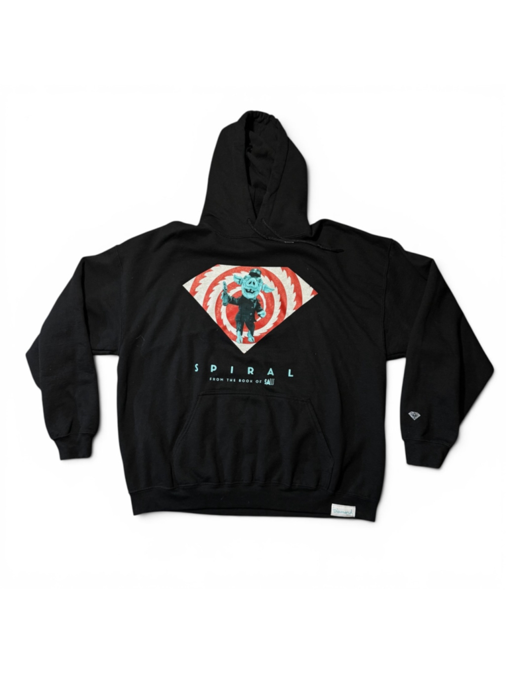 Diamond Supply Co. X Saw Movie Spiral Saw Hoodie Black Red Size XL
